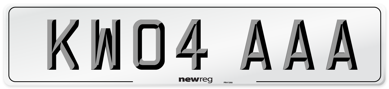 KW04 AAA Number Plate from New Reg